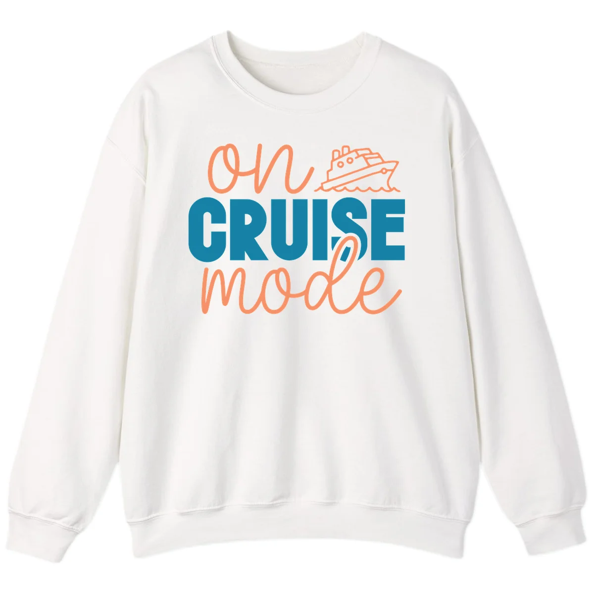 Ahoy Cruise Mode Sweatshirt in White