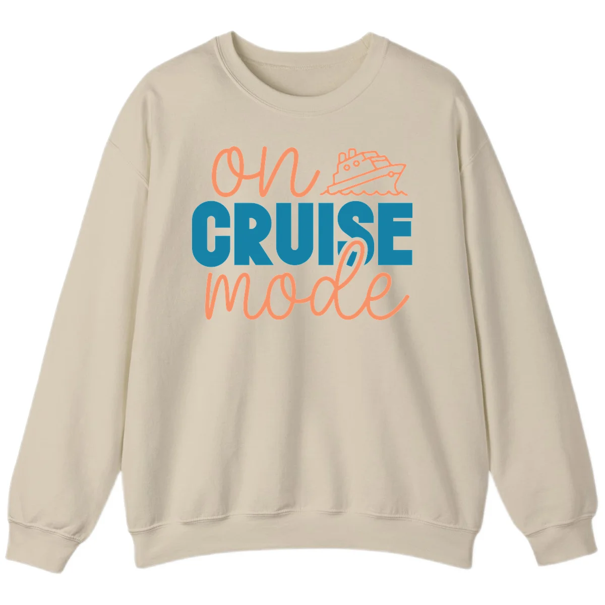 Ahoy Cruise Mode Sweatshirt in Sand