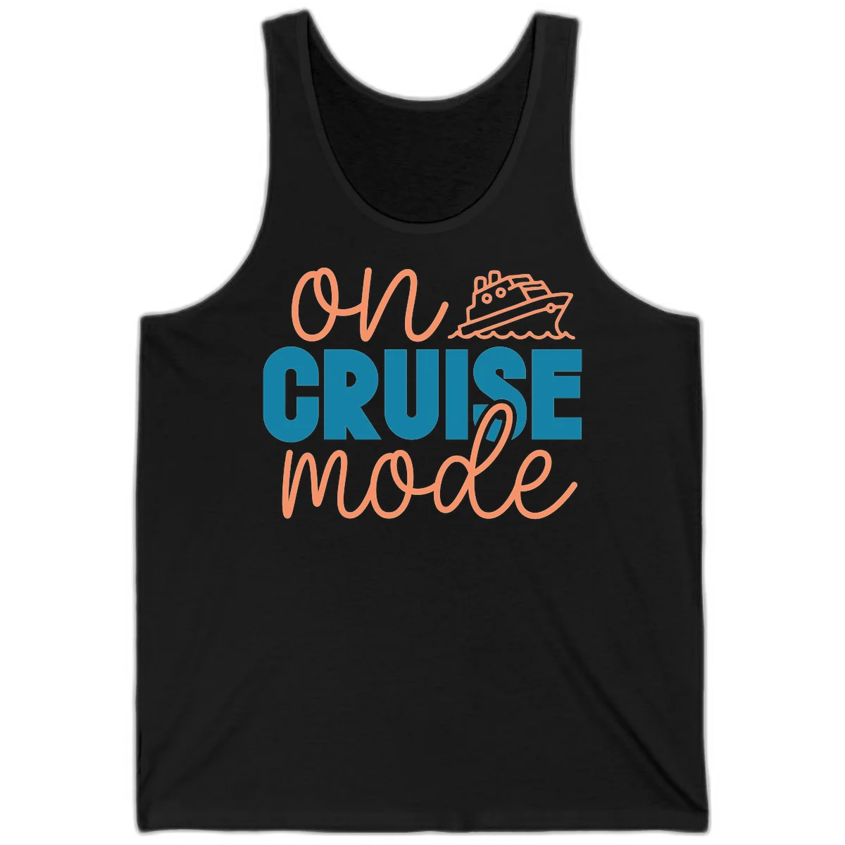 Ahoy Cruise Mode Tank Top in Black