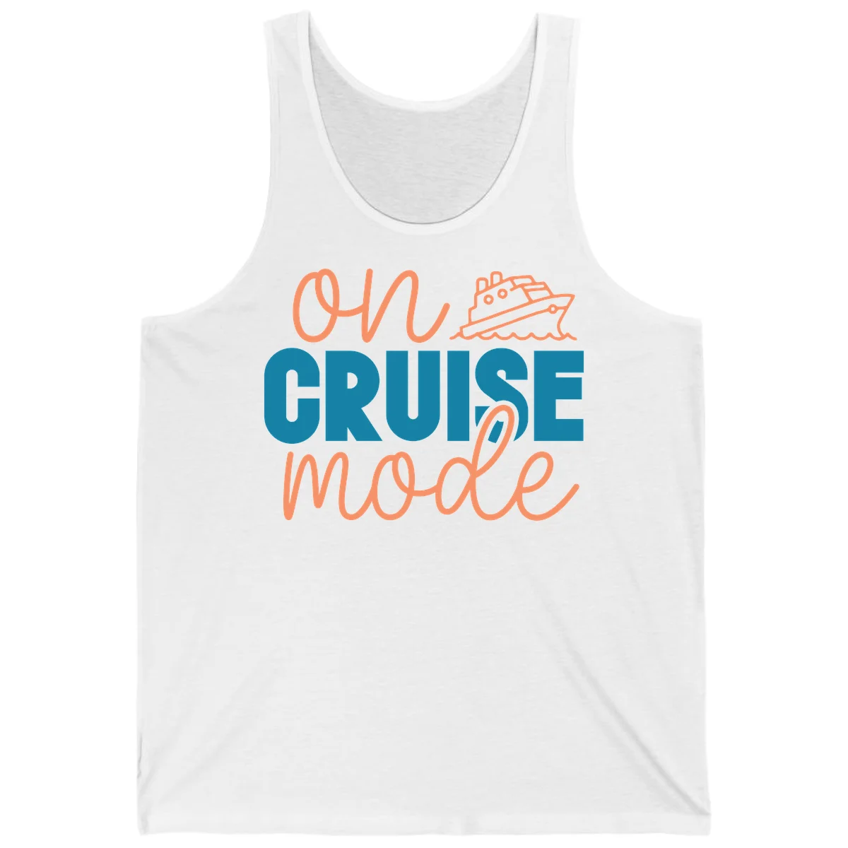 Ahoy Cruise Mode Tank Top in White