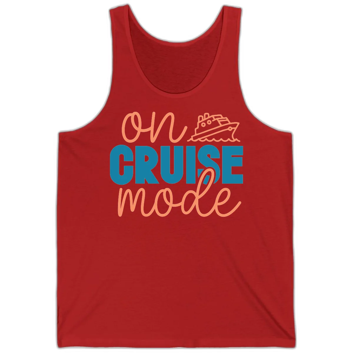 Ahoy Cruise Mode Tank Top in Red