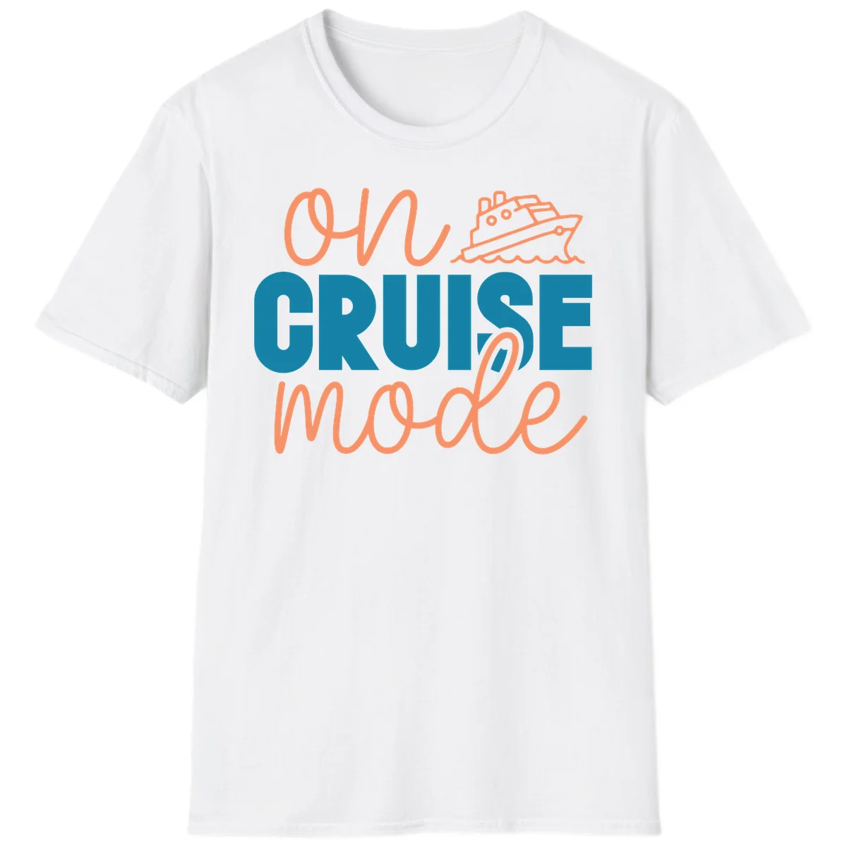 Ahoy Cruise Mode T-Shirt in White