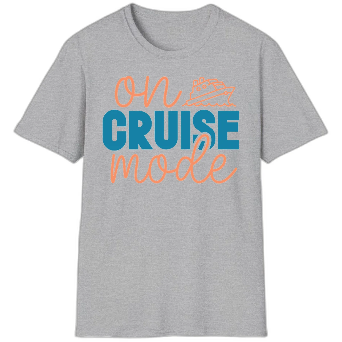 Ahoy Cruise Mode T-Shirt in Sport Grey