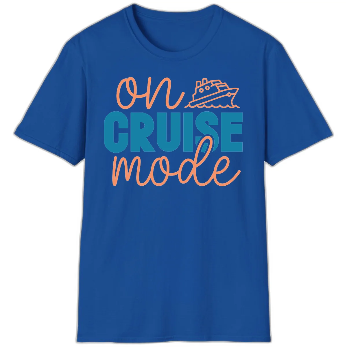 Ahoy Cruise Mode T-Shirt in Royal