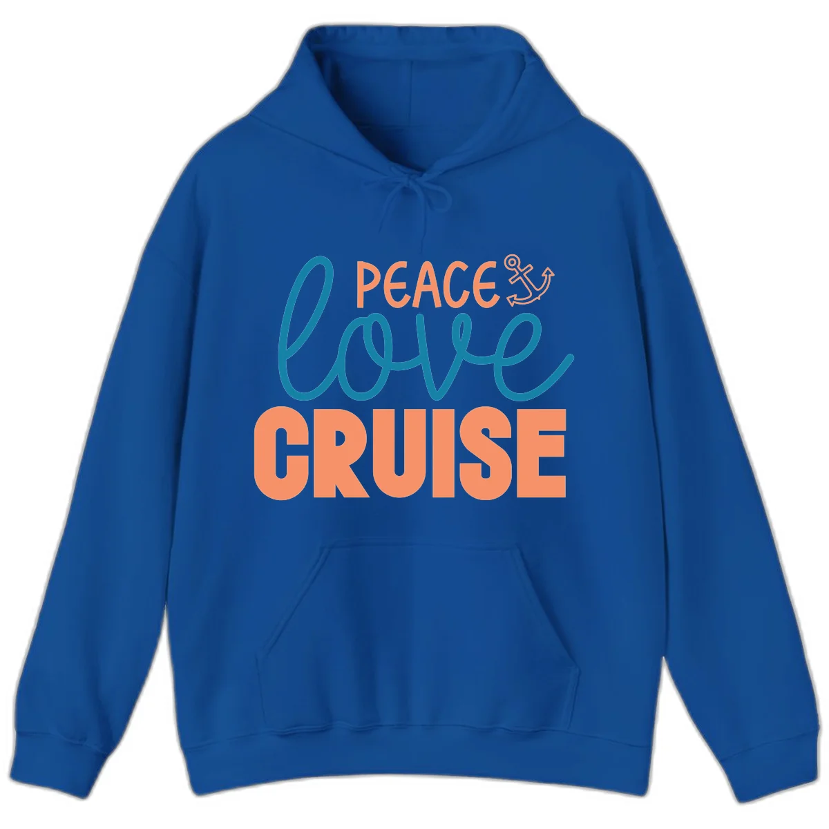 Peace Love Cruise Hoodie in Royal