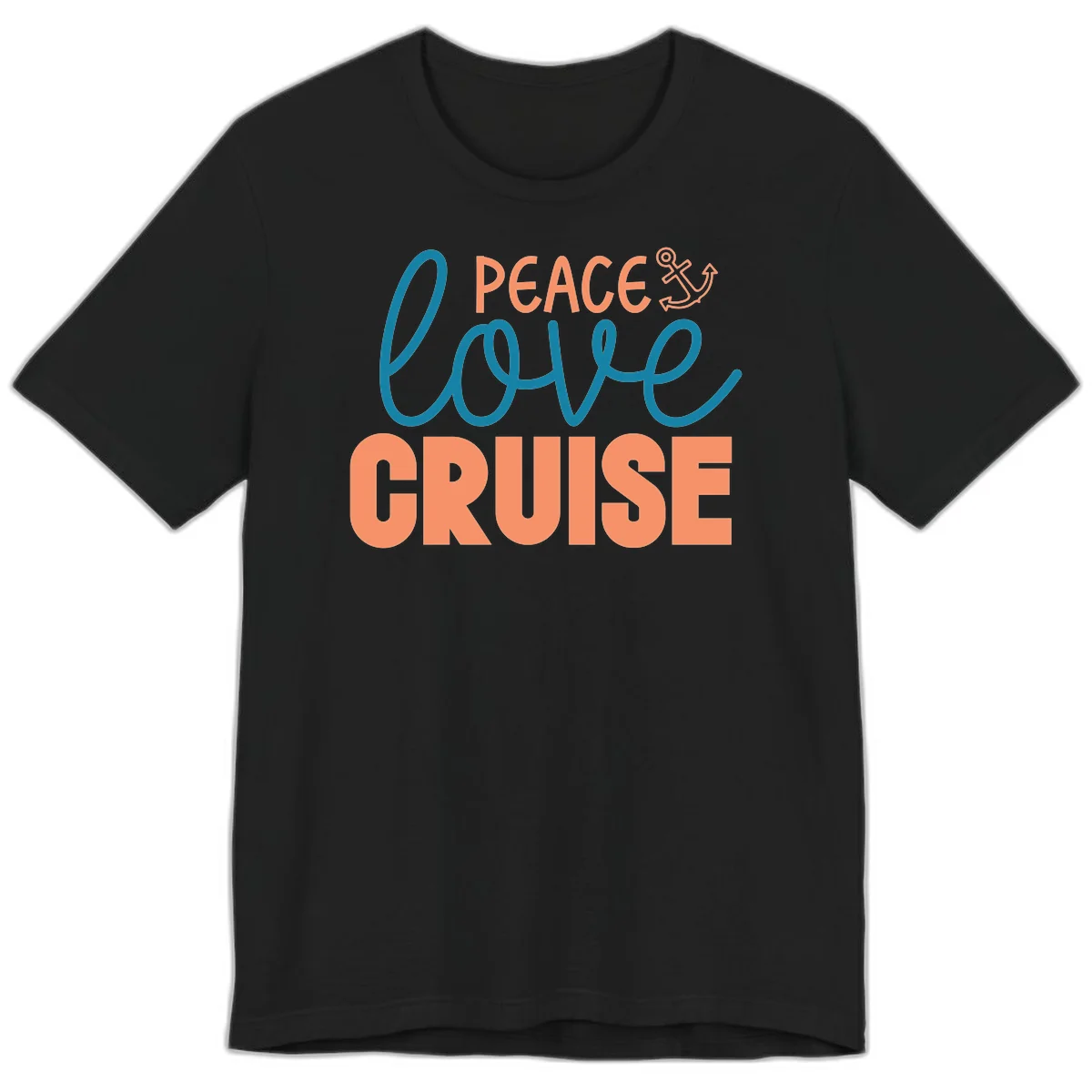Peace Love Cruise Premium T-Shirt in Black