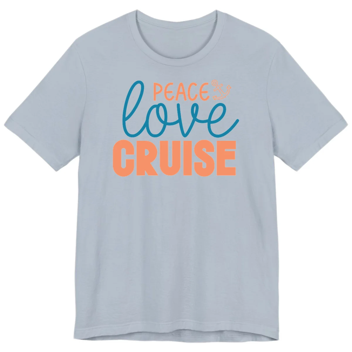 Peace Love Cruise Premium T-Shirt in Light Blue