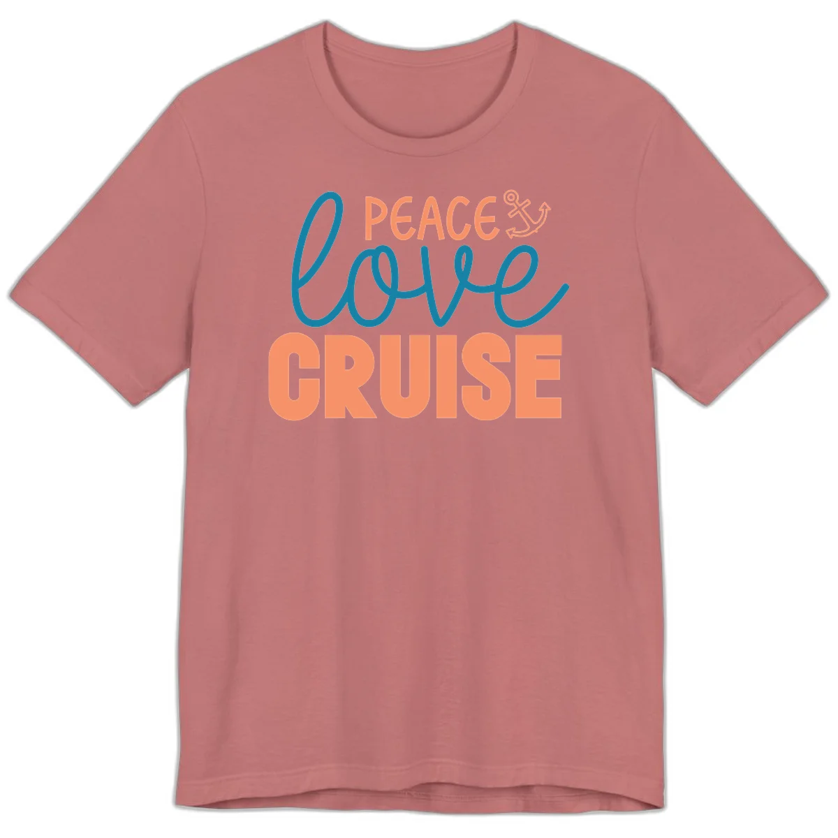 Peace Love Cruise Premium T-Shirt in Mauve