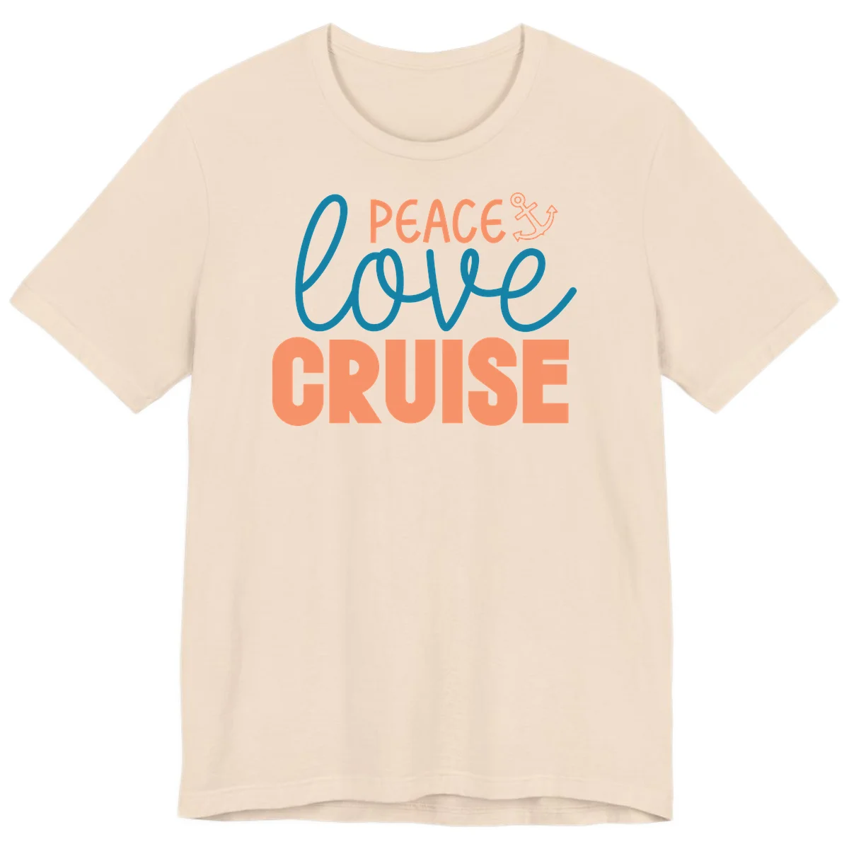 Peace Love Cruise Premium T-Shirt in Soft Cream