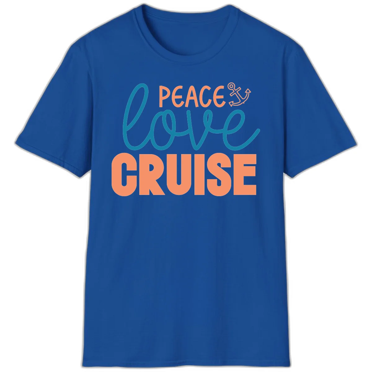 Peace Love Cruise T-Shirt in Royal