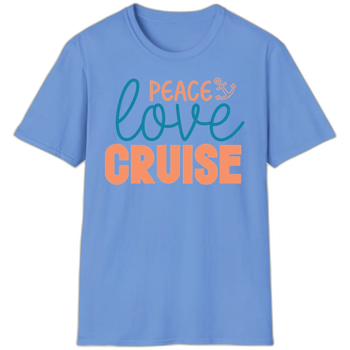 Peace Love Cruise T-Shirt in Carolina Blue