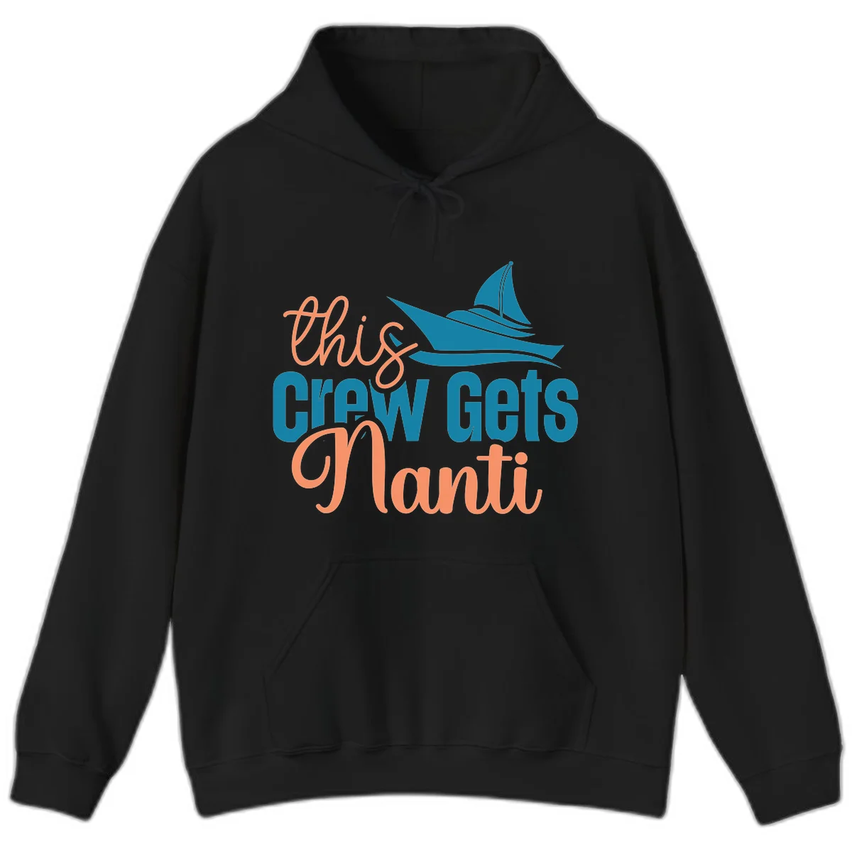 Chill Crew Gets Afloat Hoodie in Black