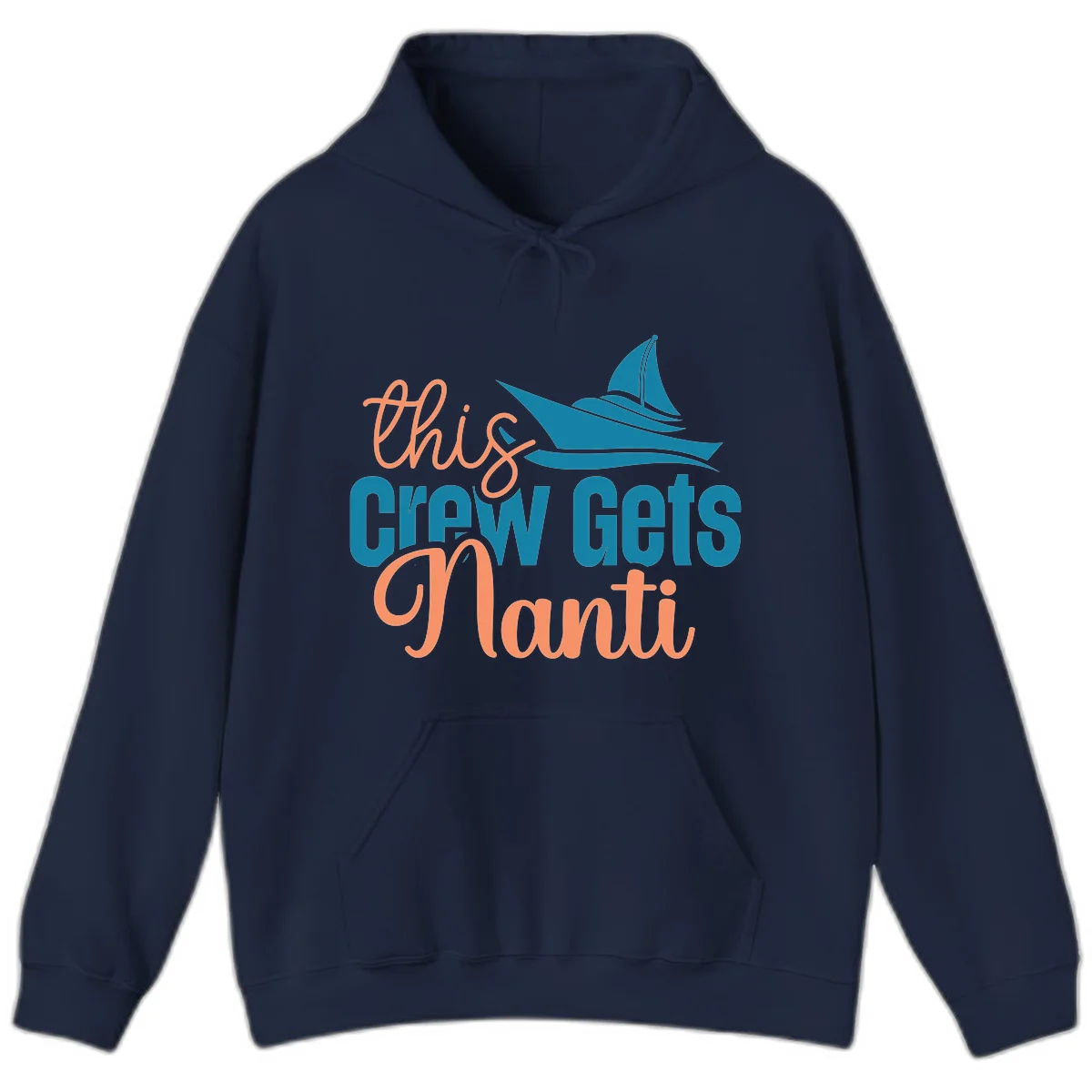 Chill Crew Gets Afloat Hoodie in Navy