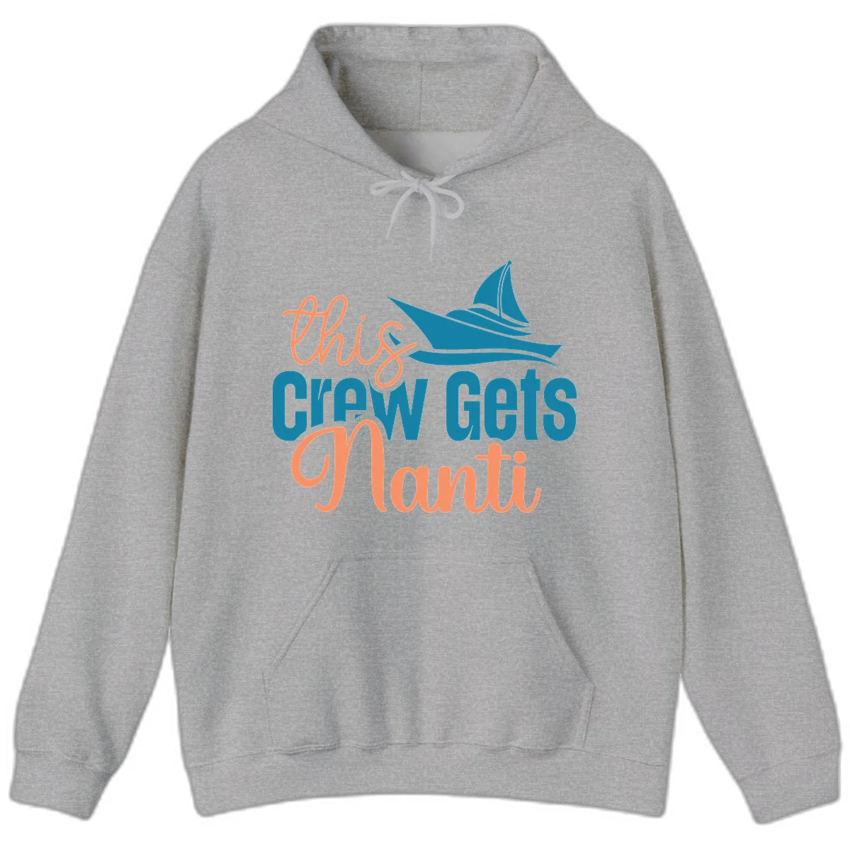 Chill Crew Gets Afloat Hoodie in Sport Grey