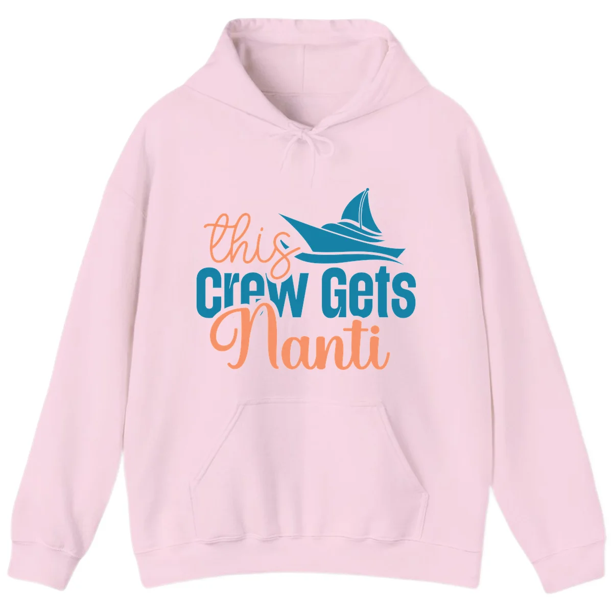 Chill Crew Gets Afloat Hoodie in Light Pink