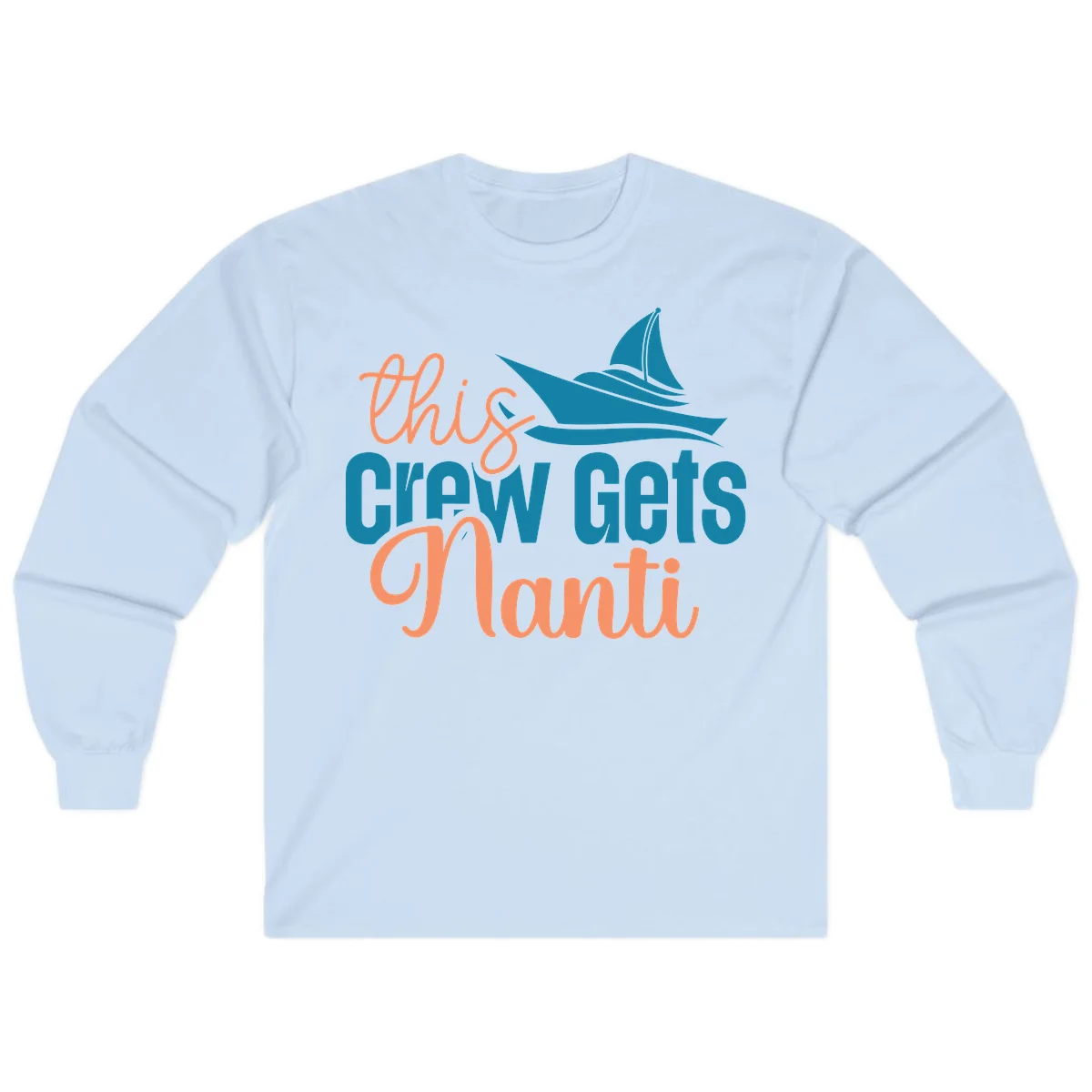 Chill Crew Gets Afloat Long Sleeve in Light Blue