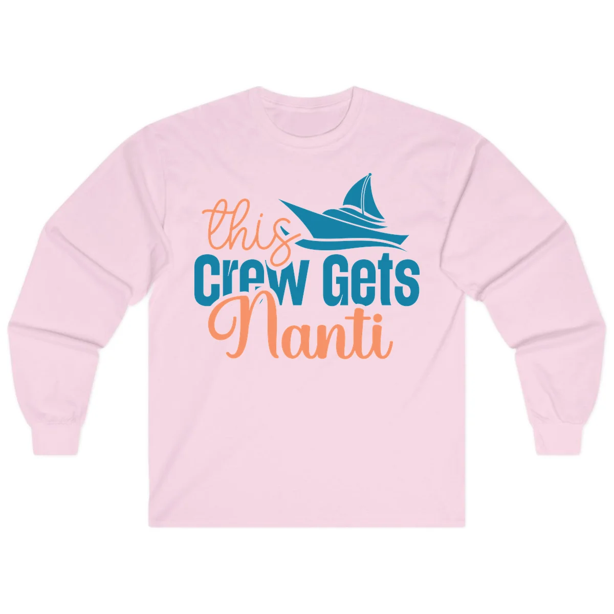 Chill Crew Gets Afloat Long Sleeve in Light Pink
