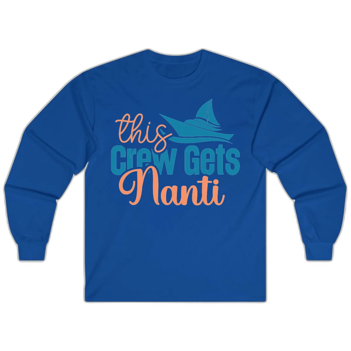 Chill Crew Gets Afloat Long Sleeve in Royal