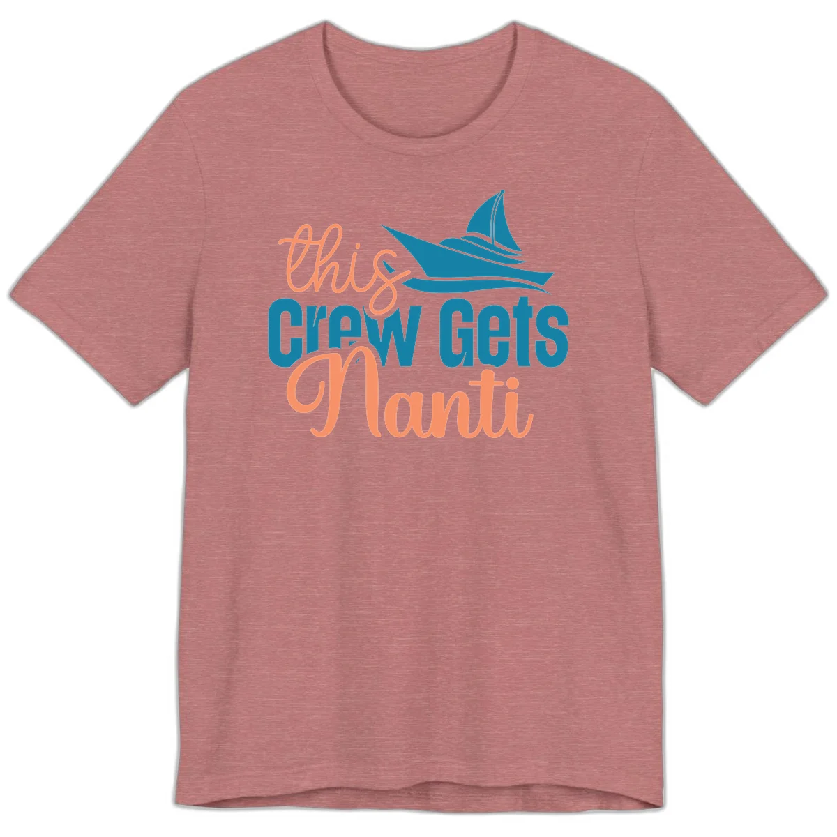 Chill Crew Gets Afloat Premium T-Shirt in Heather Mauve