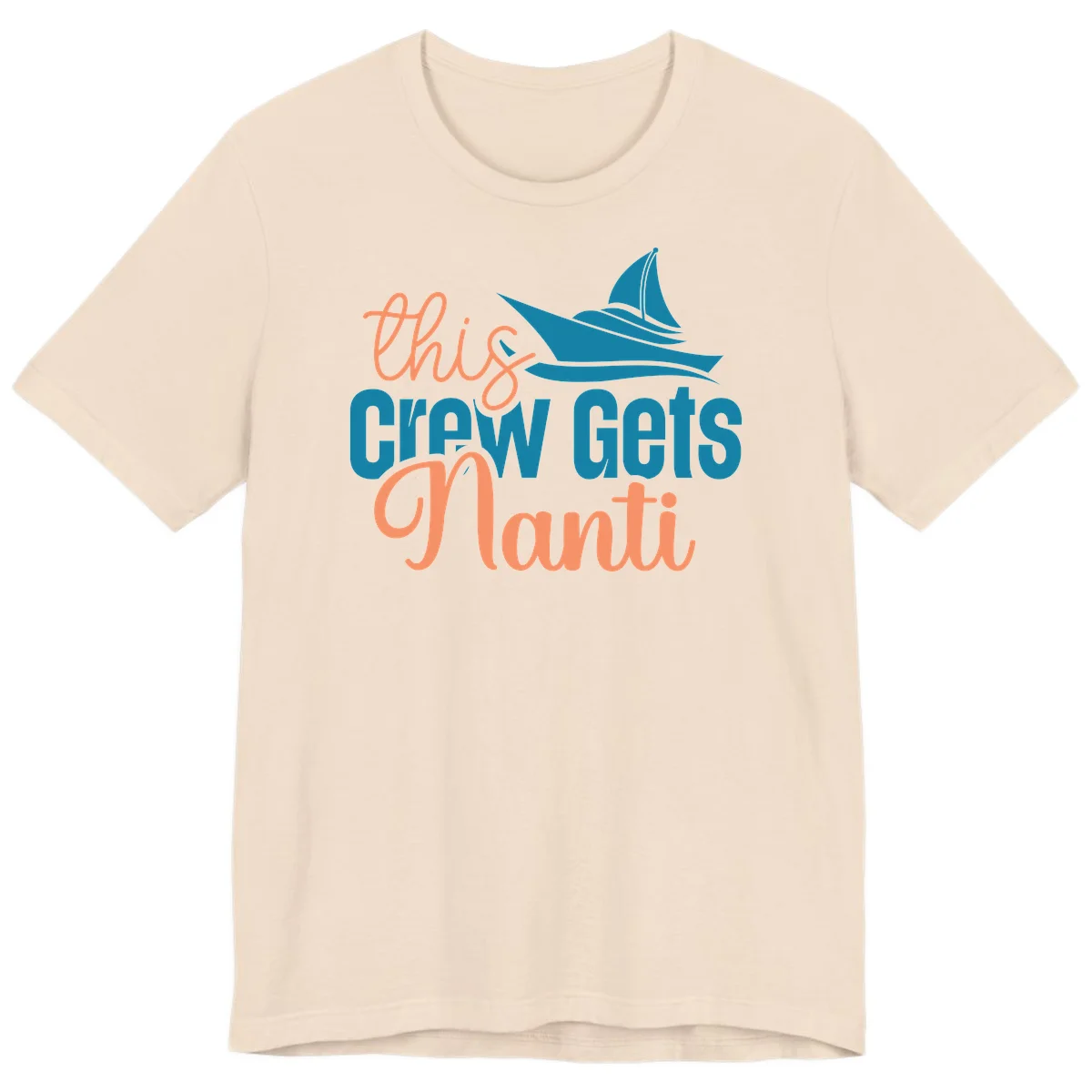 Chill Crew Gets Afloat Premium T-Shirt in Soft Cream