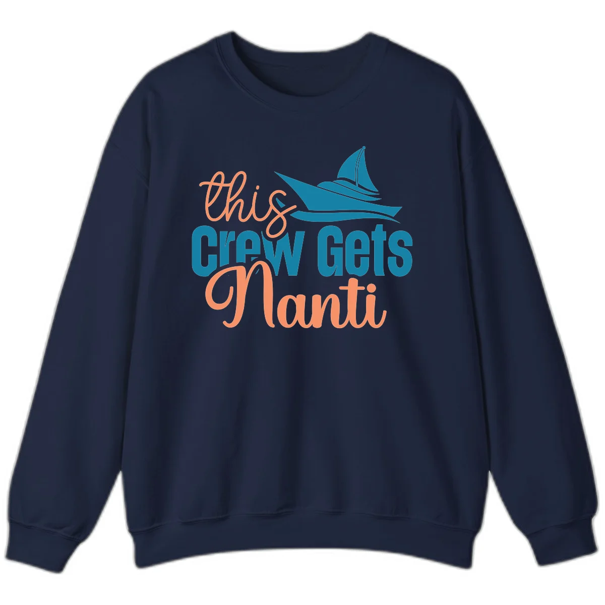 Chill Crew Gets Afloat Sweatshirt in Navy