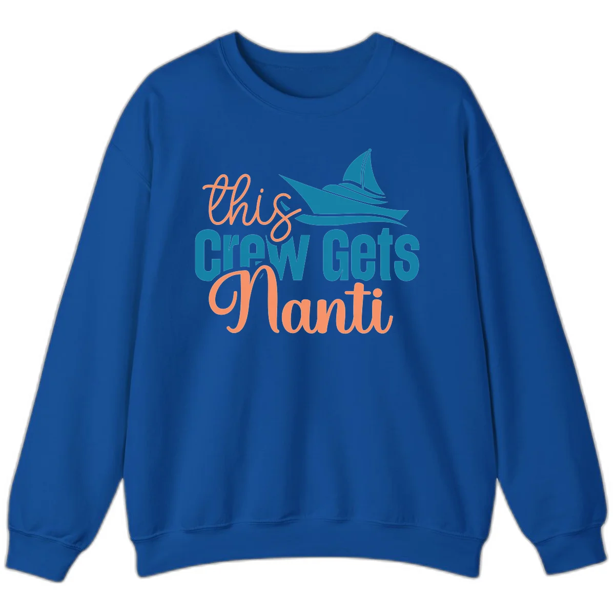 Chill Crew Gets Afloat Sweatshirt in Royal