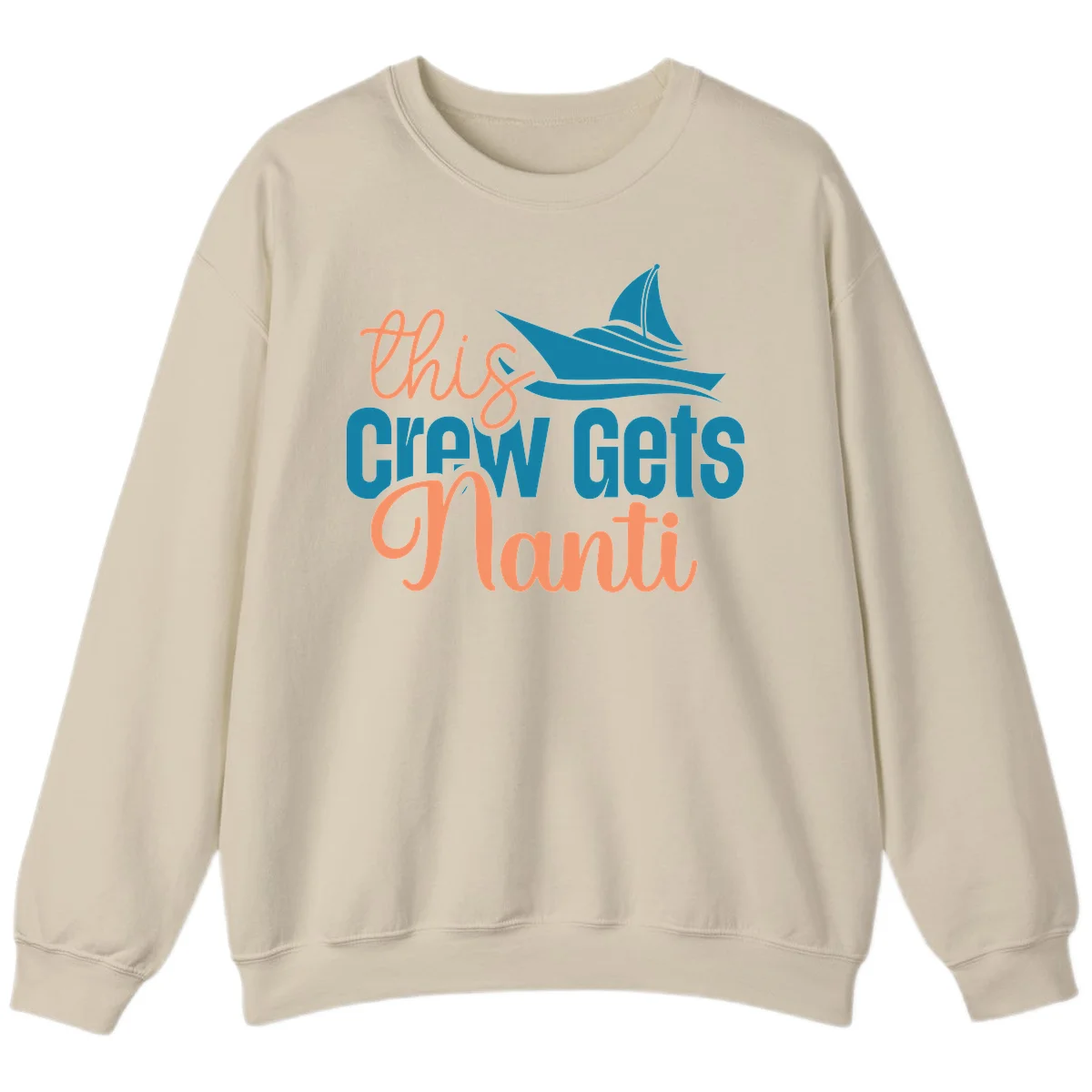 Chill Crew Gets Afloat Sweatshirt in Sand