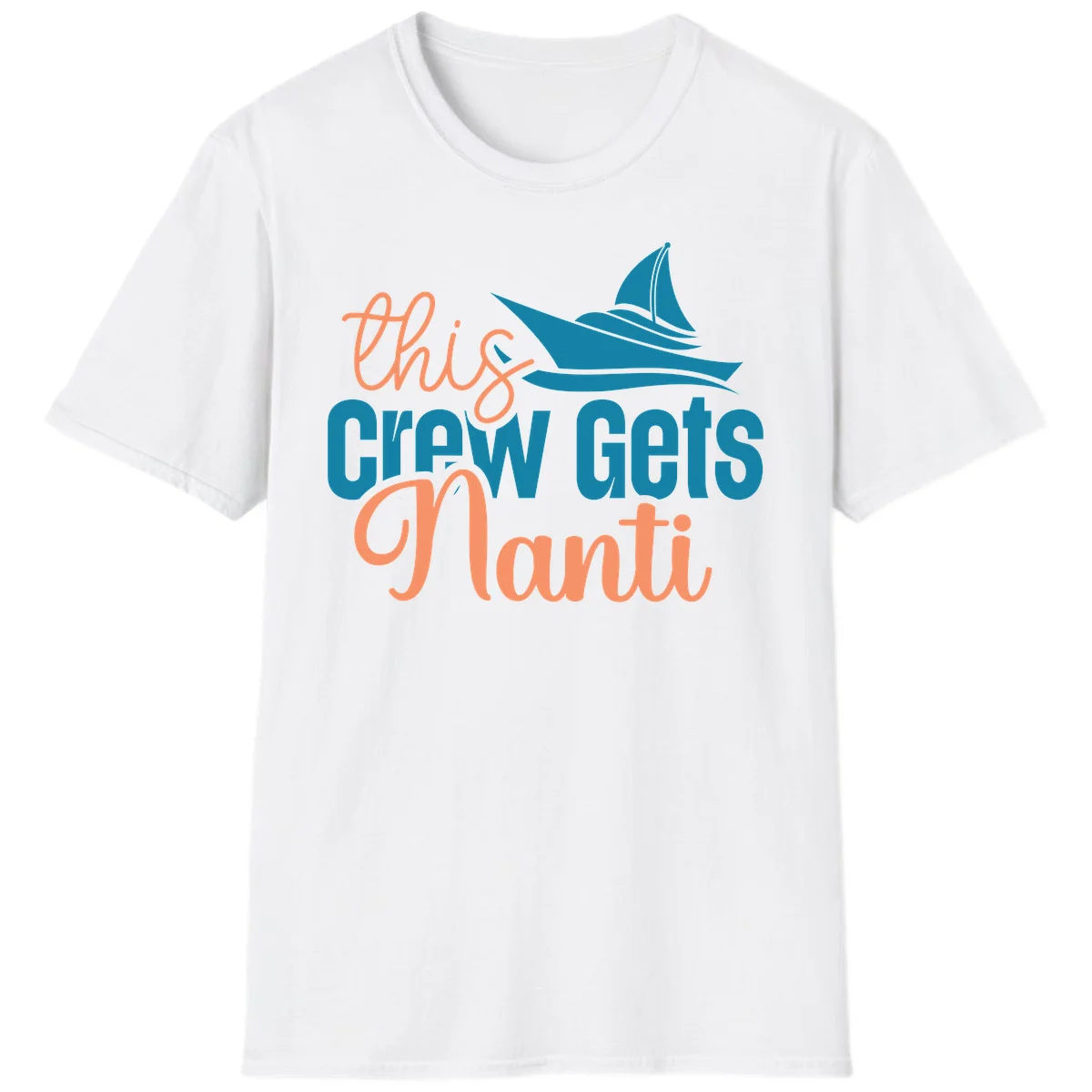 Chill Crew Gets Afloat T-Shirt in White