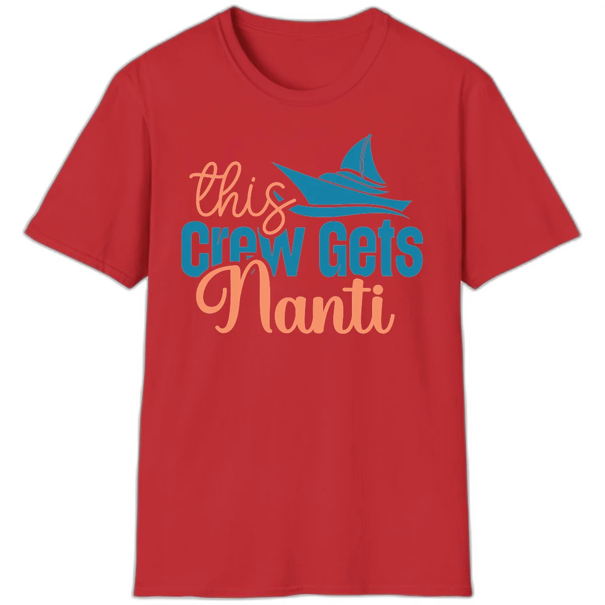 Chill Crew Gets Afloat T-Shirt in Red