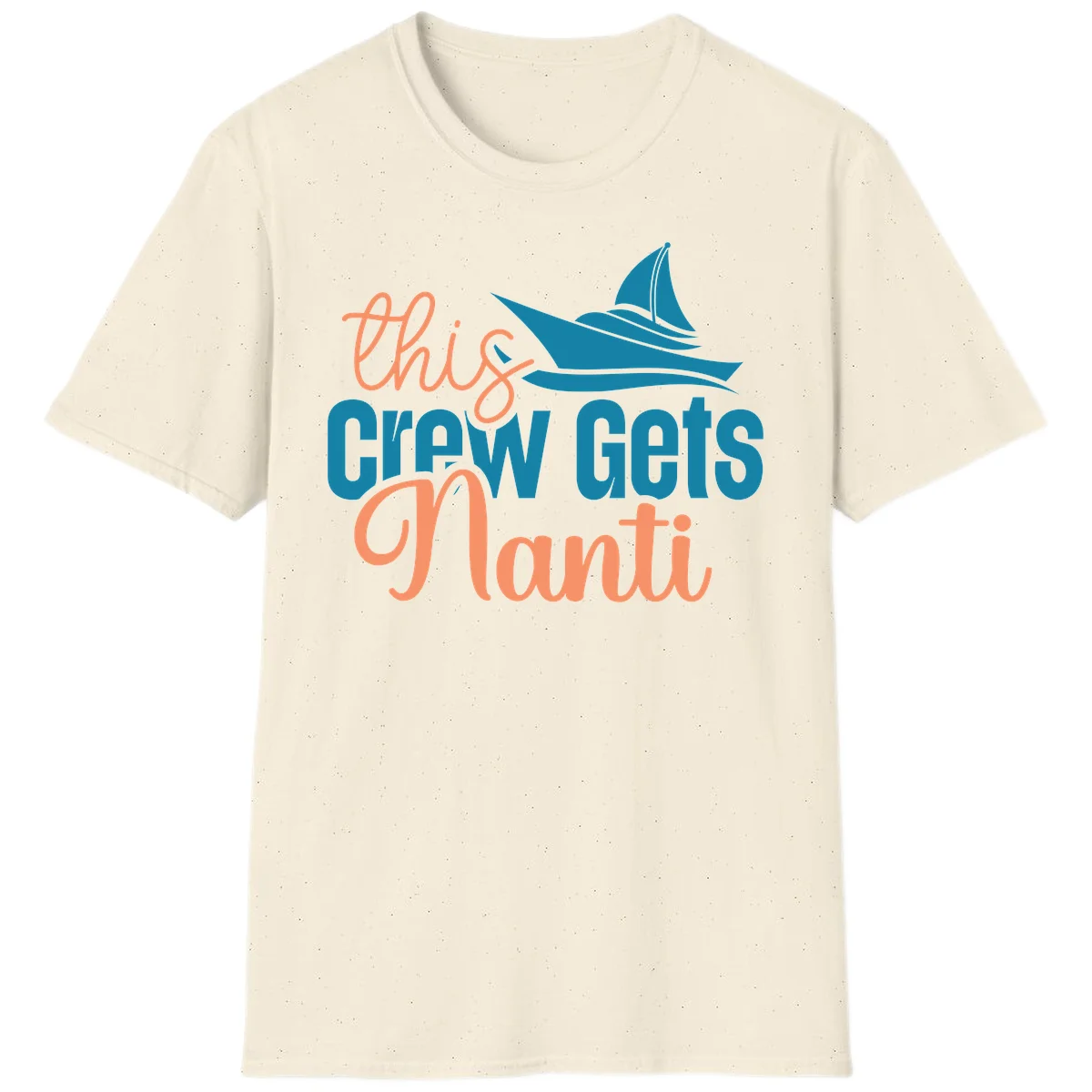 Chill Crew Gets Afloat T-Shirt in Natural