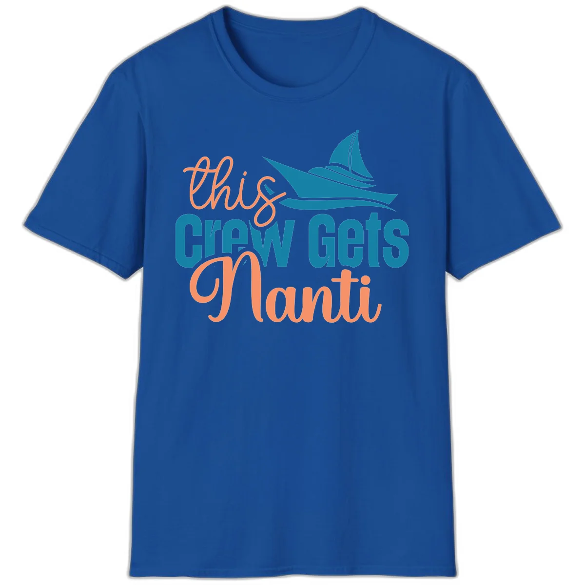 Chill Crew Gets Afloat T-Shirt in Royal