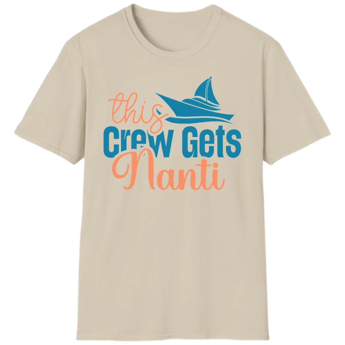 Chill Crew Gets Afloat T-Shirt in Sand