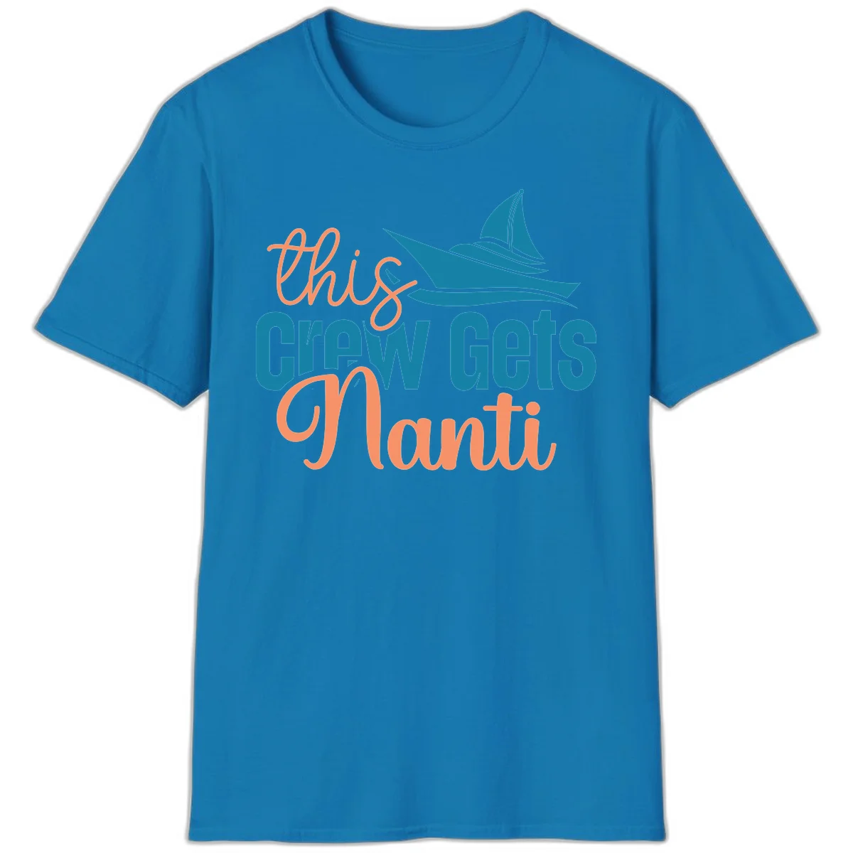 Chill Crew Gets Afloat T-Shirt in Sapphire