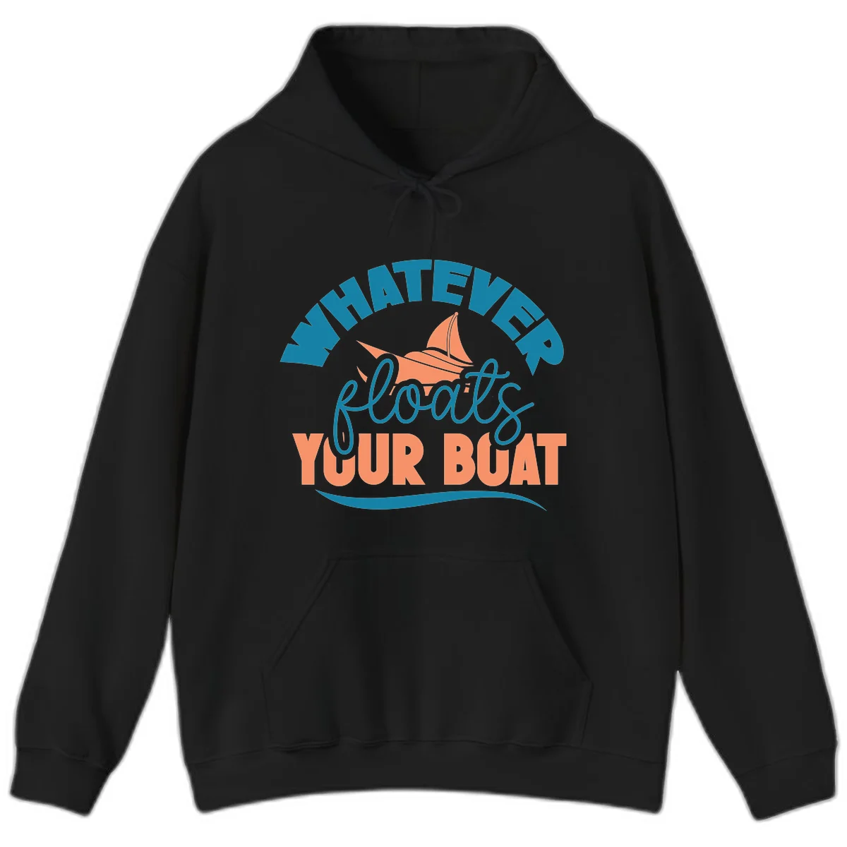 Whatever Floats Your Boat Hoodie in Black