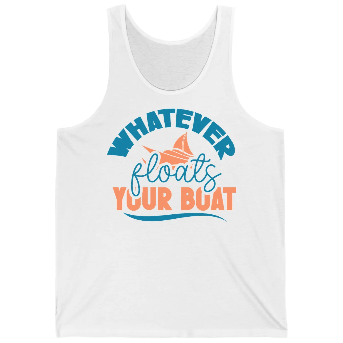 Whatever Floats Your Boat Tank Top in White
