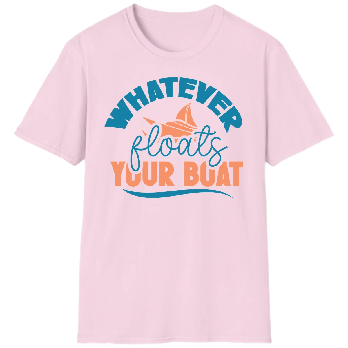 Whatever Floats Your Boat T-Shirt in Light Pink