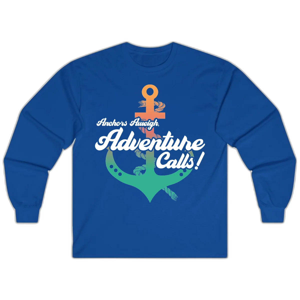 Anchors Aweigh Adventure Calls Long Sleeve in Royal