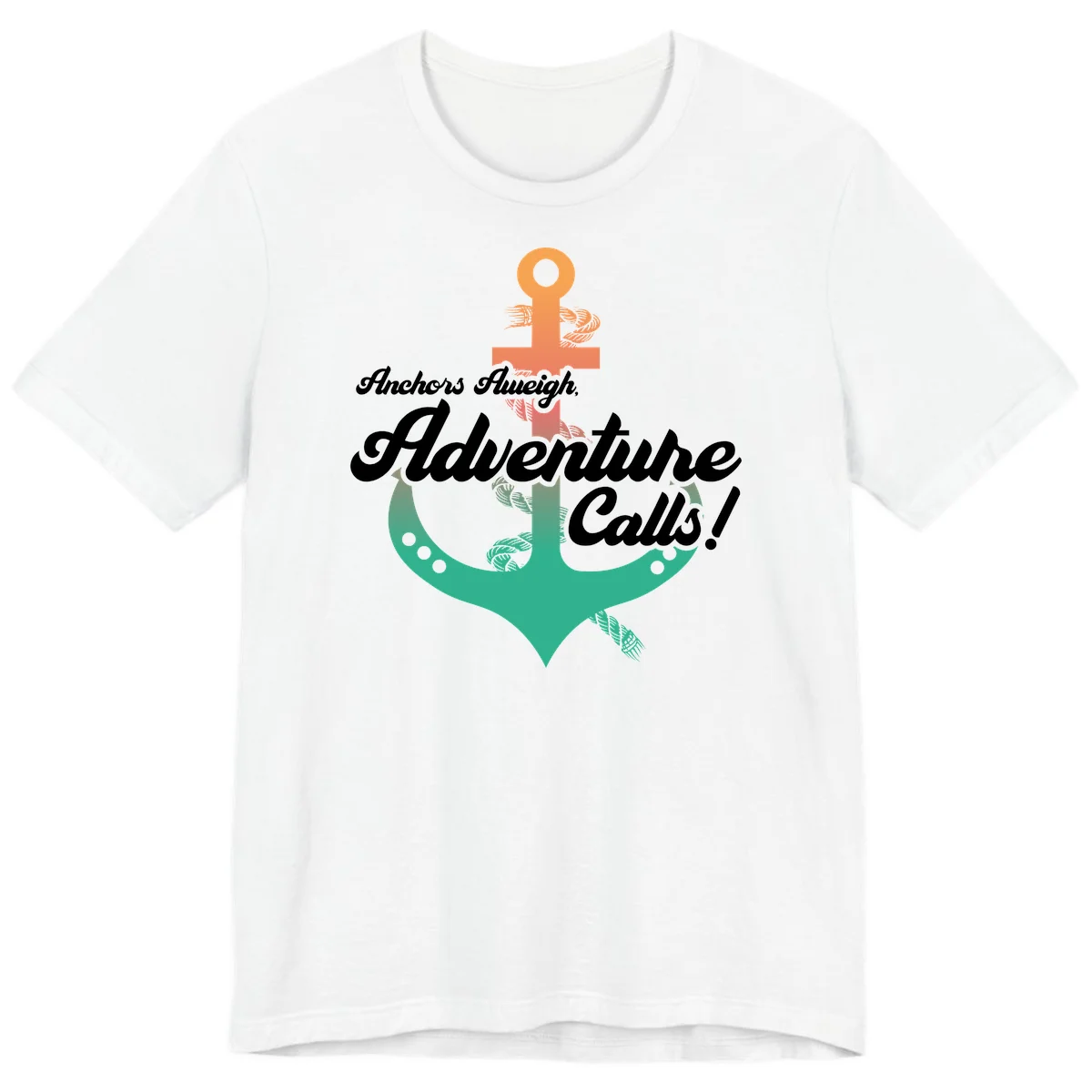 Anchors Aweigh Adventure Calls Premium T-Shirt in White