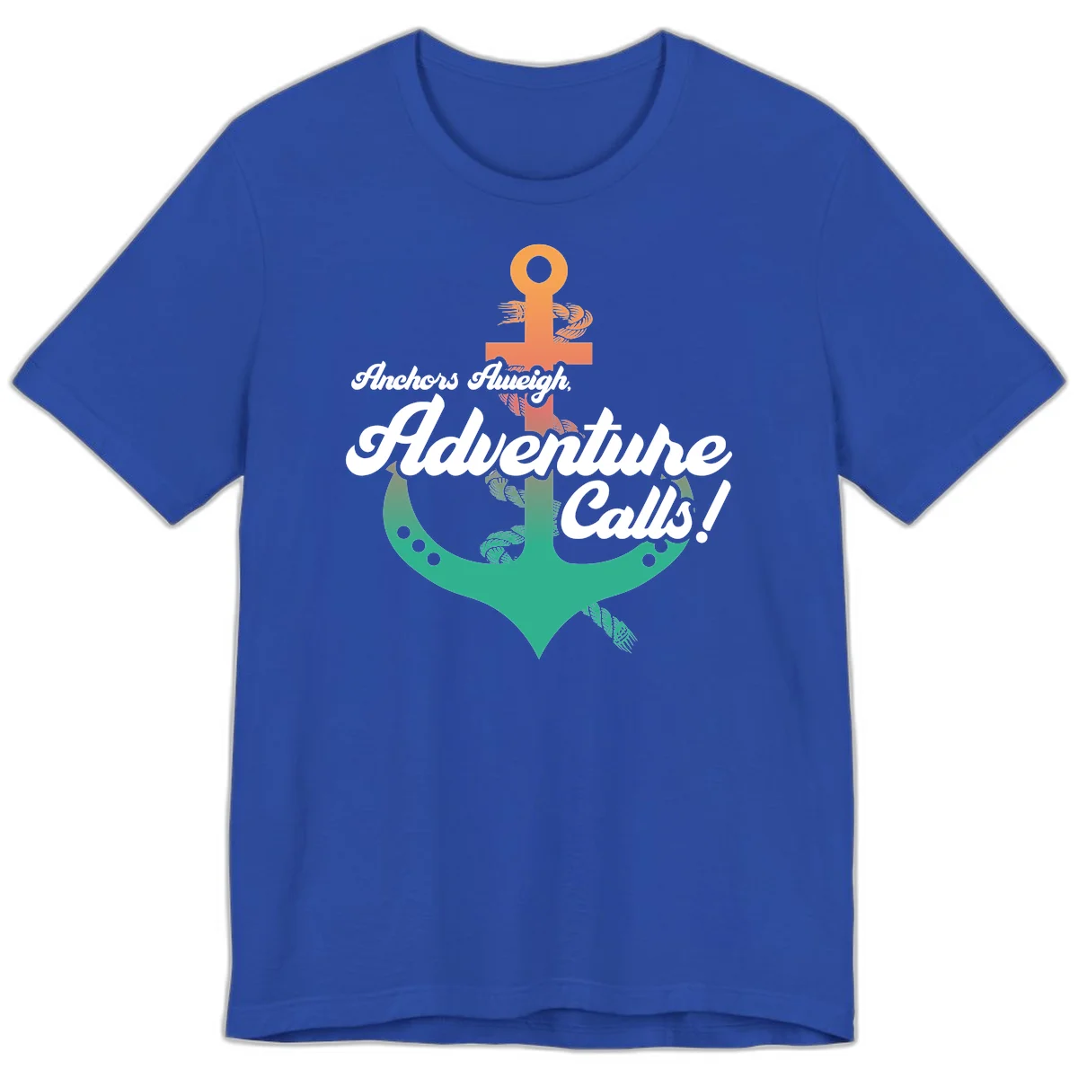 Anchors Aweigh Adventure Calls Premium T-Shirt in True Royal