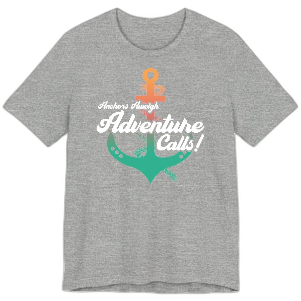 Anchors Aweigh Adventure Calls Premium T-Shirt in Athletic Heather