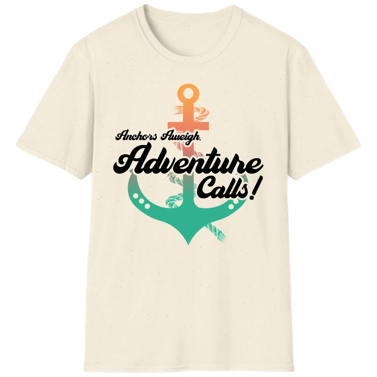 Anchors Aweigh Adventure Calls T-Shirt in Natural