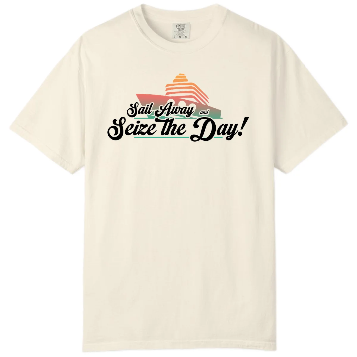 Sail Away and Seize the Day Comfort Color in Ivory