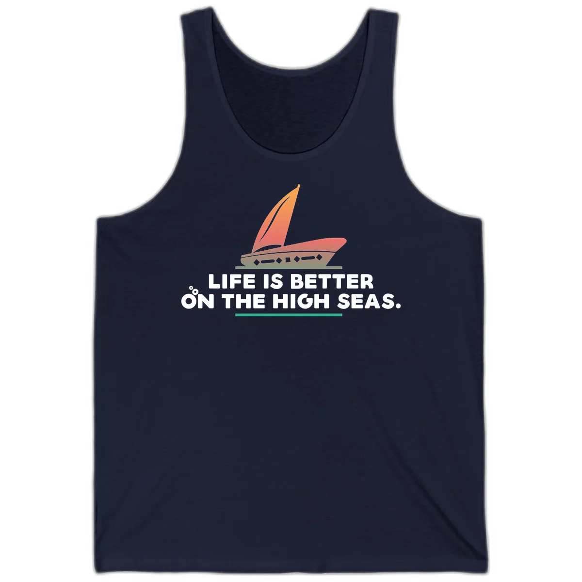 Life Is Better On The High Seas Tank in Navy