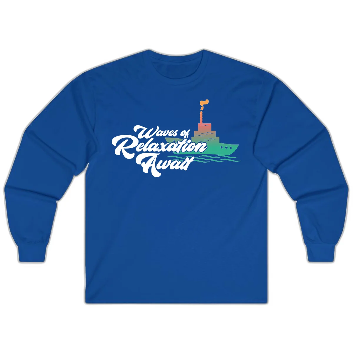 Waves Of Relaxation Await Long Sleeve in Royal
