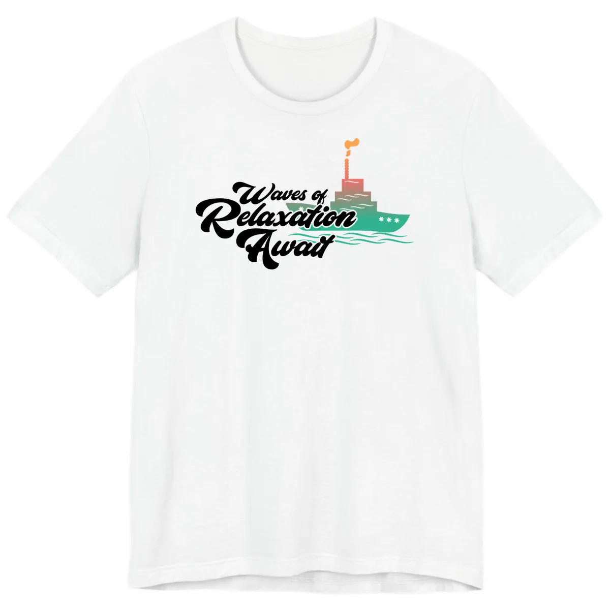 Waves Of Relaxation Await Premium T-Shirt in White