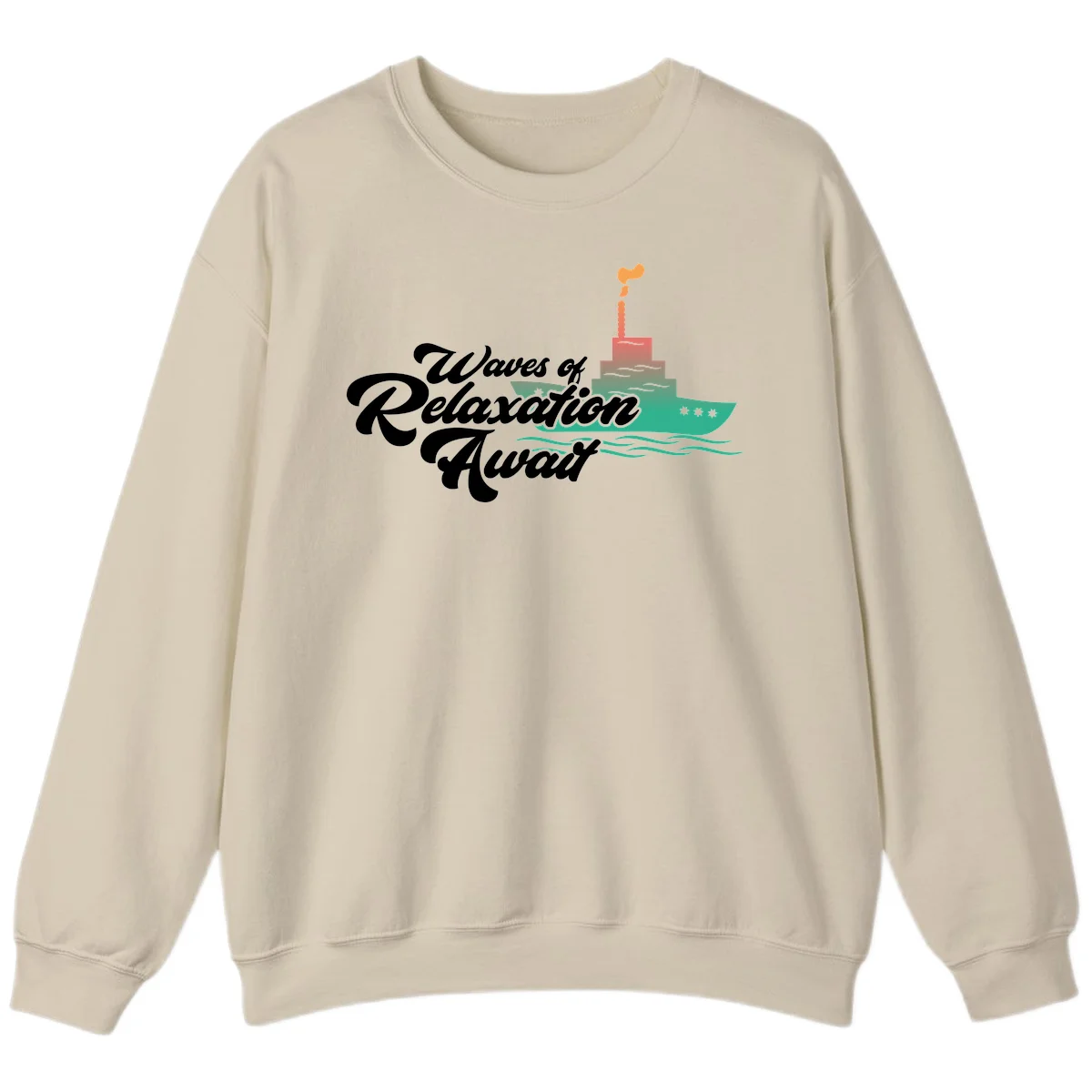 Waves Of Relaxation Await Sweatshirt in Sand