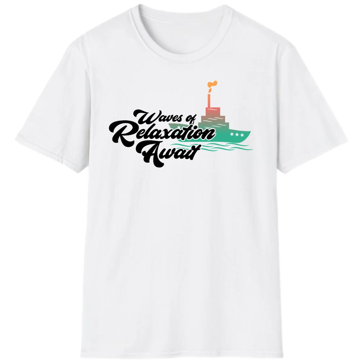Waves Of Relaxation Await T-Shirt in White