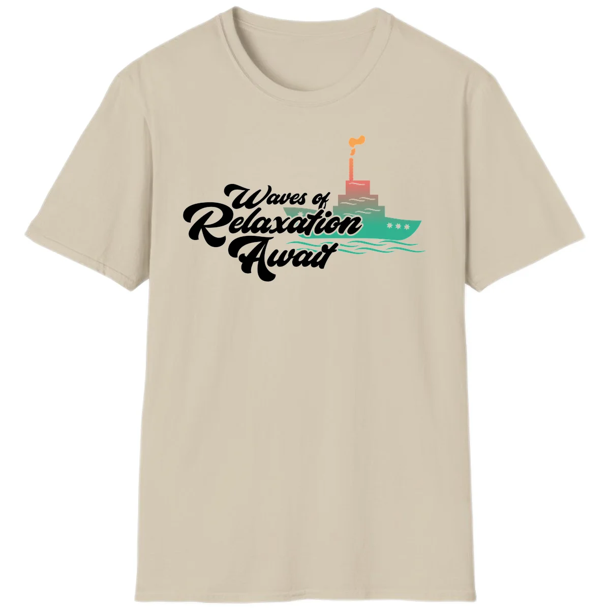 Waves Of Relaxation Await T-Shirt in Sand