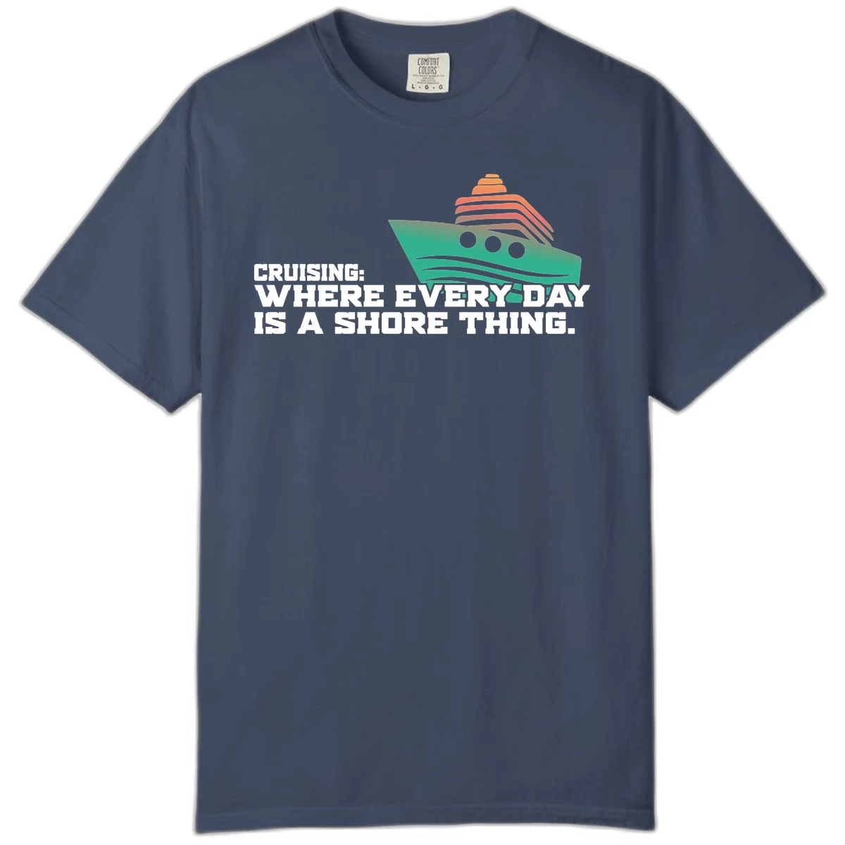 Where Every Day Is A Shore Thing Comfort Color in Midnight