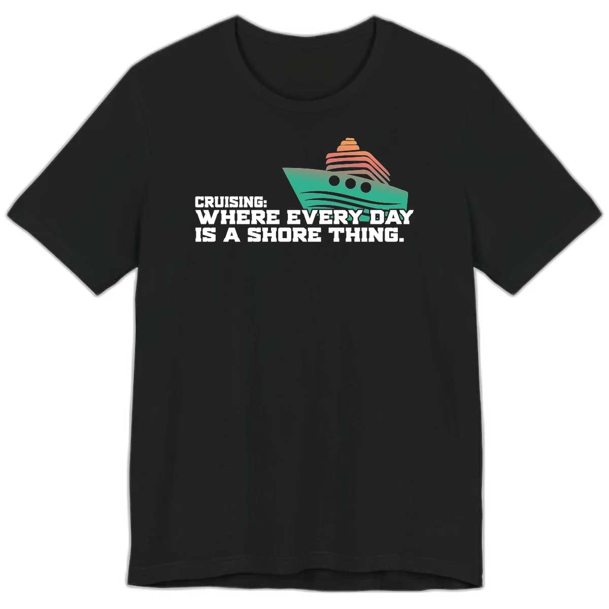 Where Every Day Is A Shore Thing Premium T-Shirt in Black